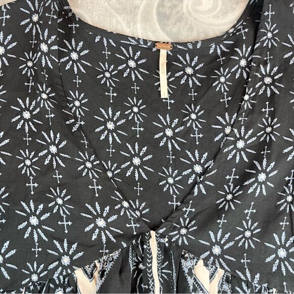 Free People Down by the Bay Tunic Bohemian Top - Picture 7 of 8